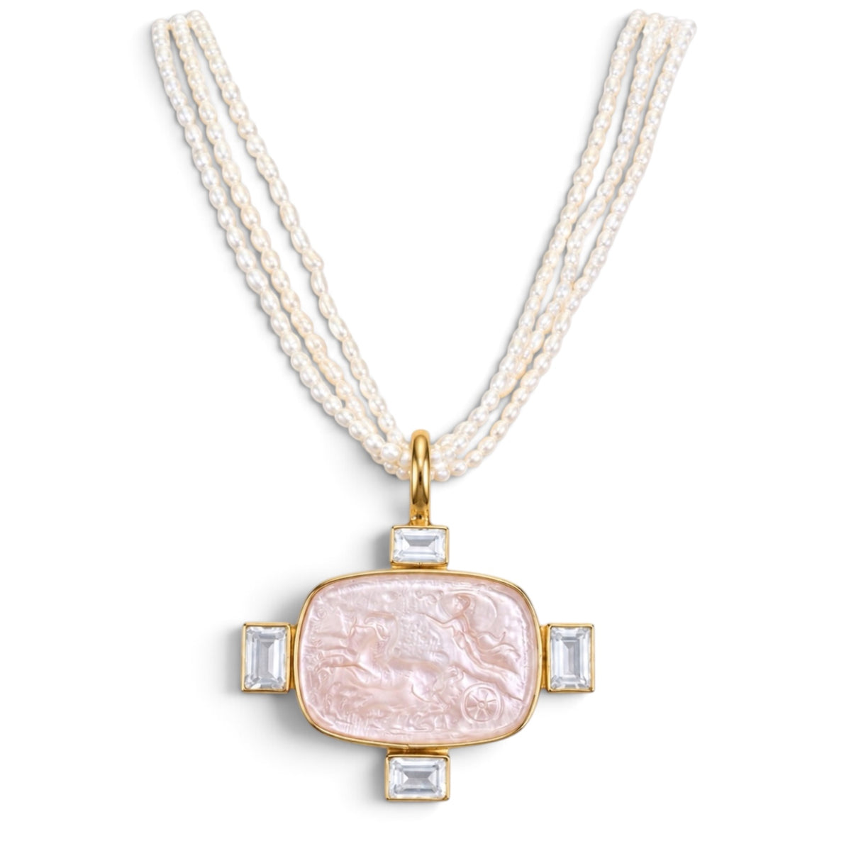 Carro Intaglio Pendant by Dina Mackney