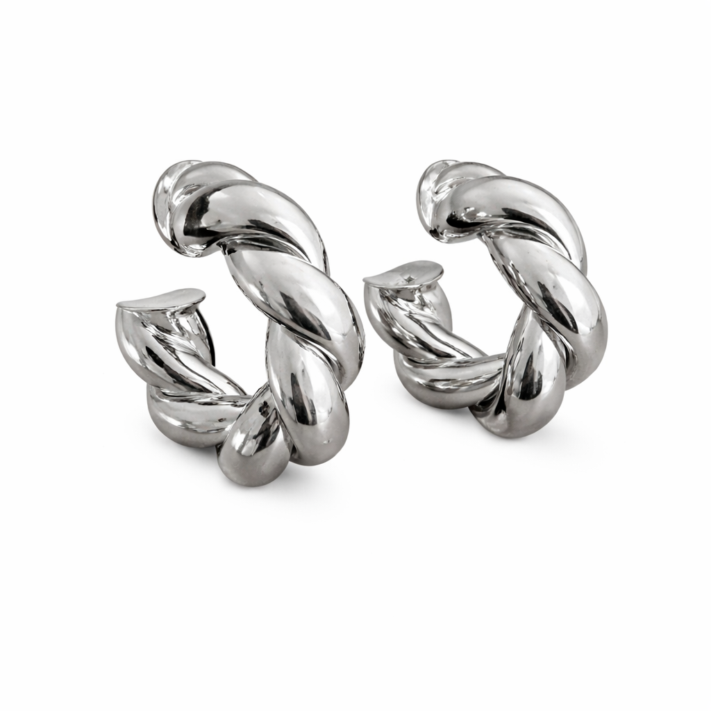 Corda Earring in Silver
