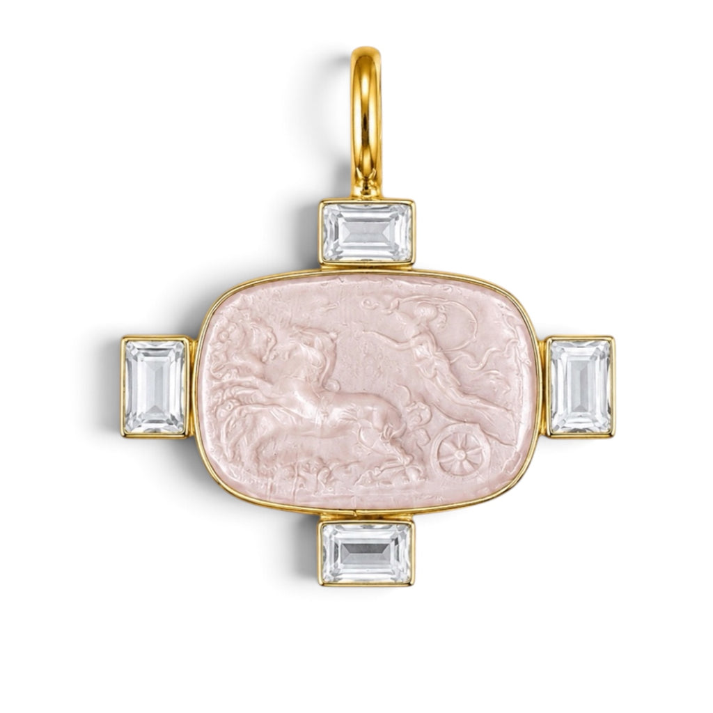Carro Intaglio Pendant by Dina Mackney