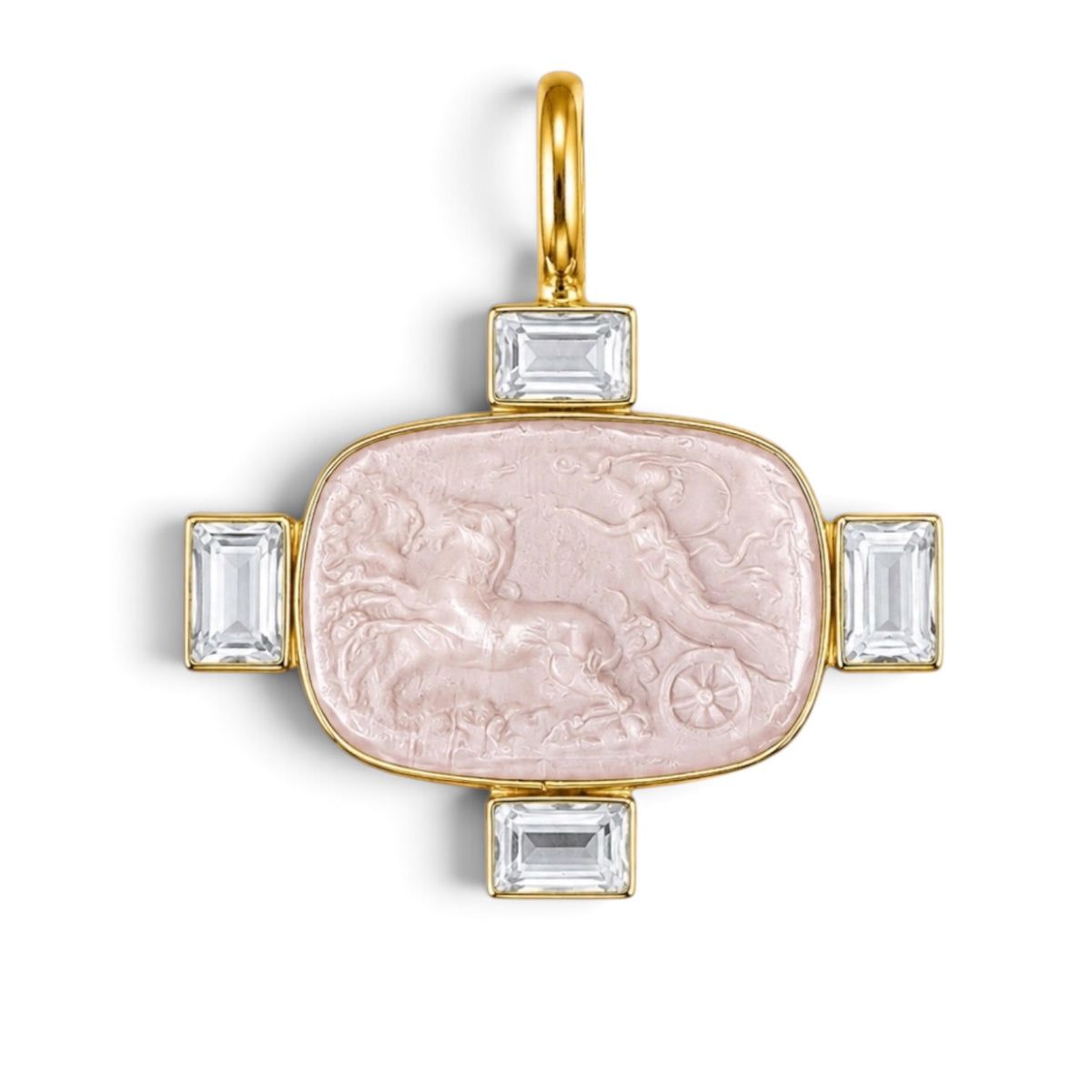 Carro Intaglio Pendant by Dina Mackney
