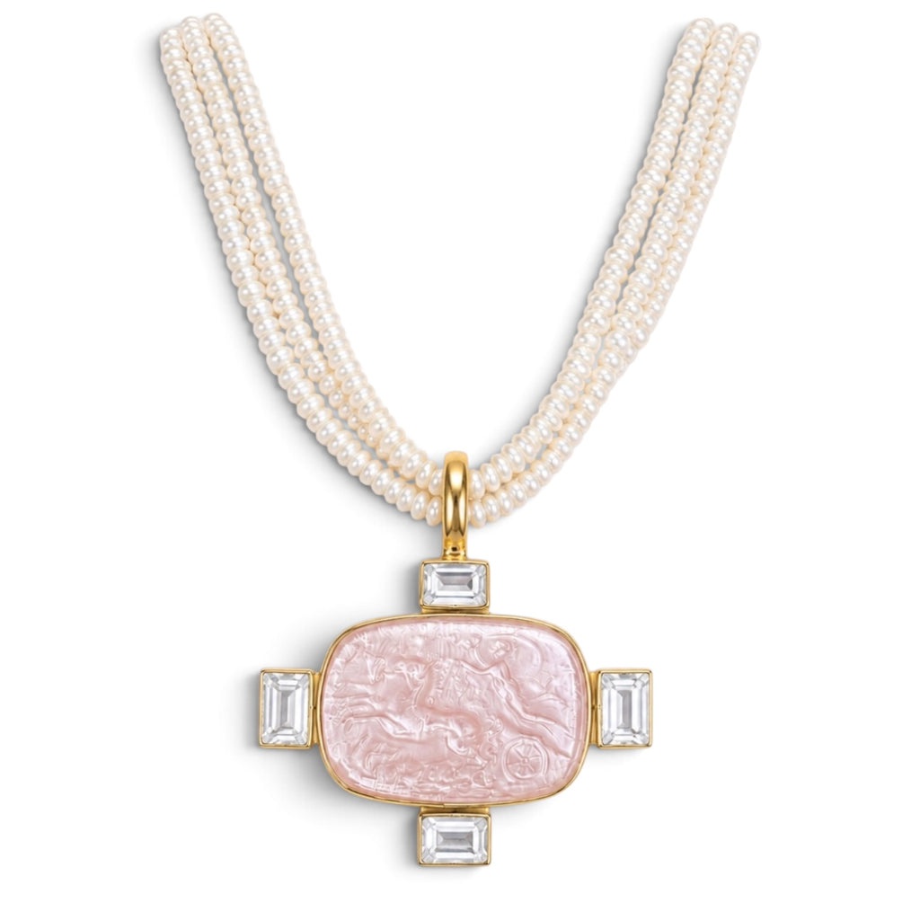 Carro Intaglio Pendant by Dina Mackney