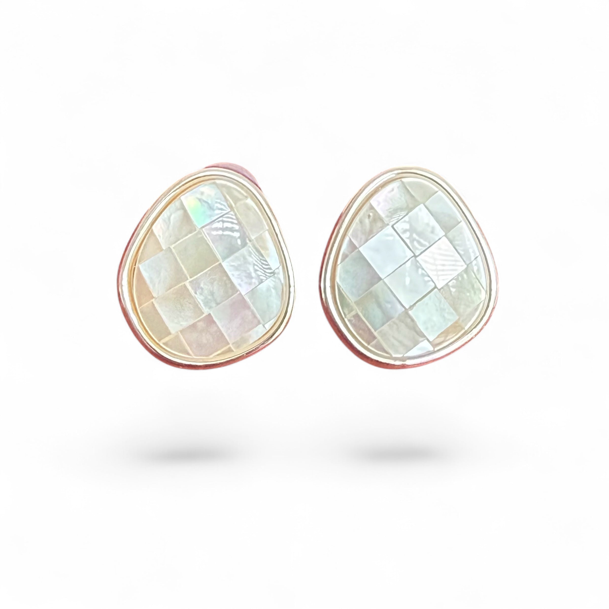 Quadrettare Earring in Silver