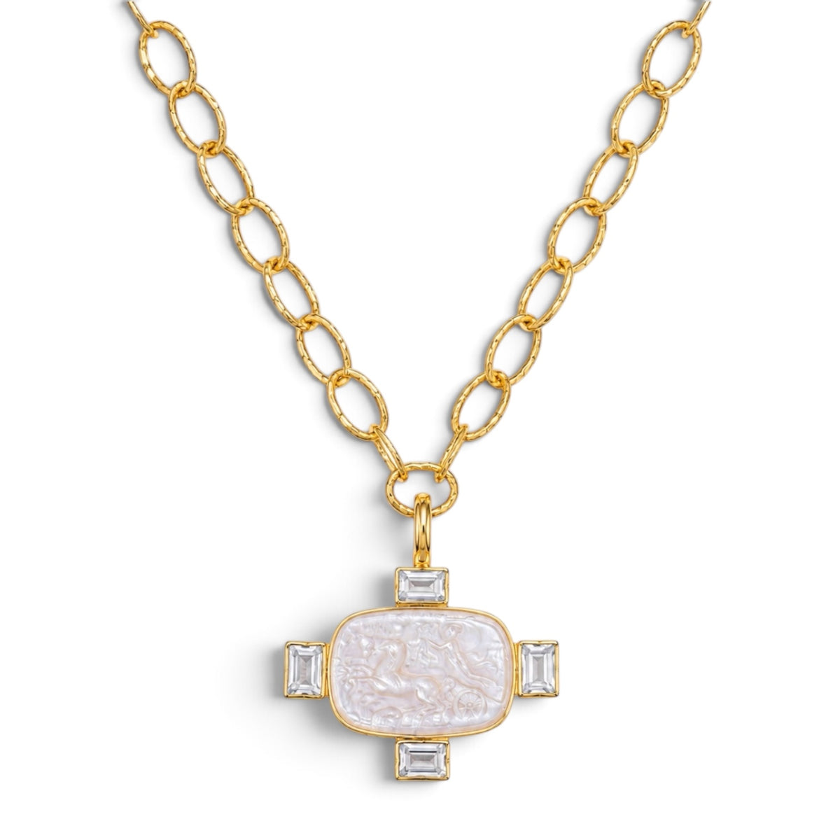 Carro Intaglio Pendant by Dina Mackney
