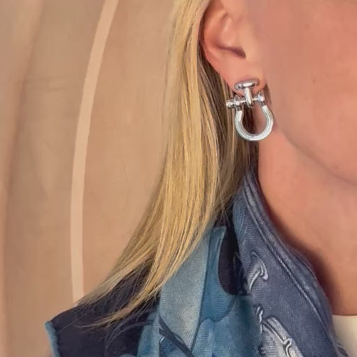 Morsetto Earring in Silver