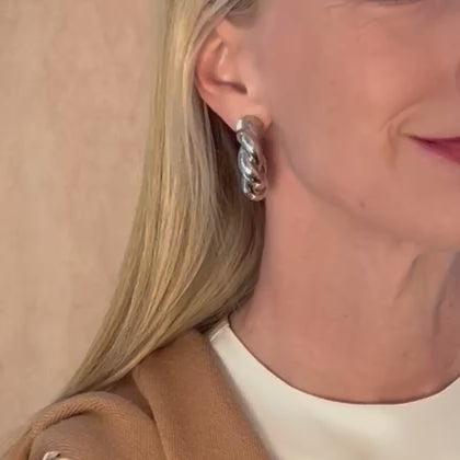 Corda Earring in Silver