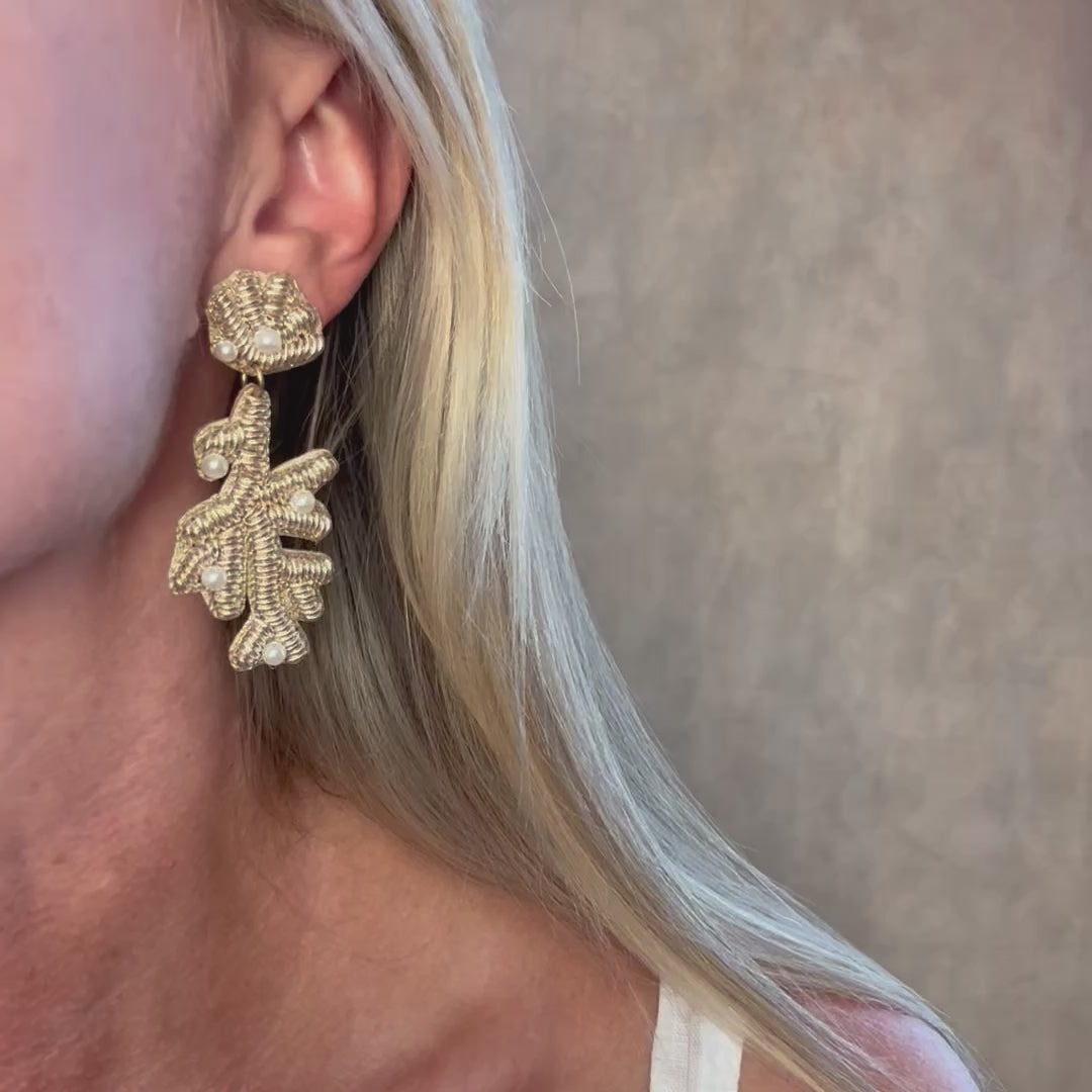 Capri Earring in Gold by Beth Ladd Collections