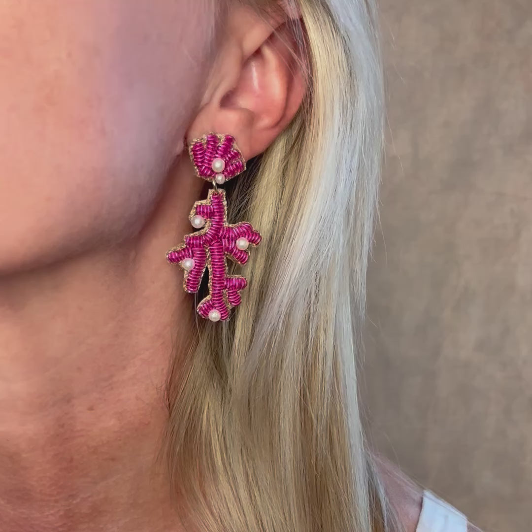 Capri Earring in Pink by Beth Ladd Collections